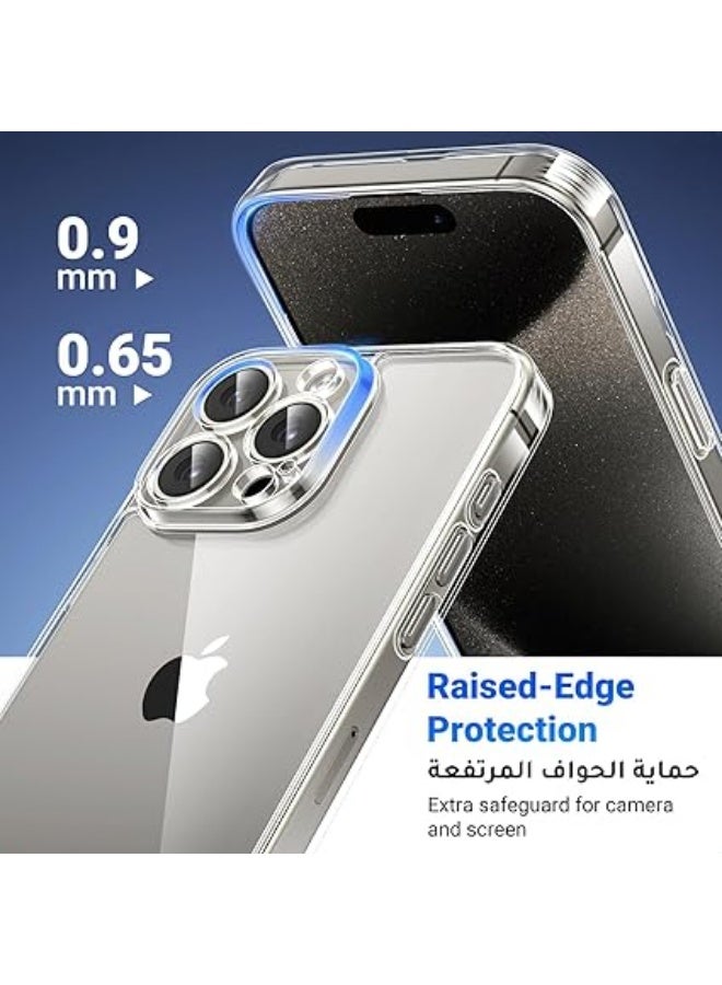 erorex iPhone 16 Pro Case Clear Cover, [MIL-Grade Protection], [Revolutionary iCrystal Tech], Anti-Scratch, Air-Guard Corners, Ultra Slim Transparent for iPhone 16 Pro 6.3 inch Women Men - Image 5