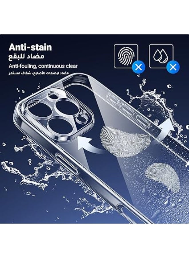 erorex iPhone 16 Pro Case Clear Cover, [MIL-Grade Protection], [Revolutionary iCrystal Tech], Anti-Scratch, Air-Guard Corners, Ultra Slim Transparent for iPhone 16 Pro 6.3 inch Women Men - Image 3