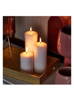 FAMILY Unscented 3 Piece Pillar Candle Set  - Image 3
