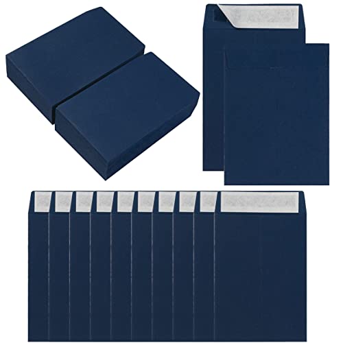 Topeen 100 Pack Seed Envelopes Self-Adhesive Small Coin Envelopes Seed Storage Packets for Garden, Office or Wedding Gift (Navy Blue, 3 1/4 ×4 1/2 inches) - Image 1