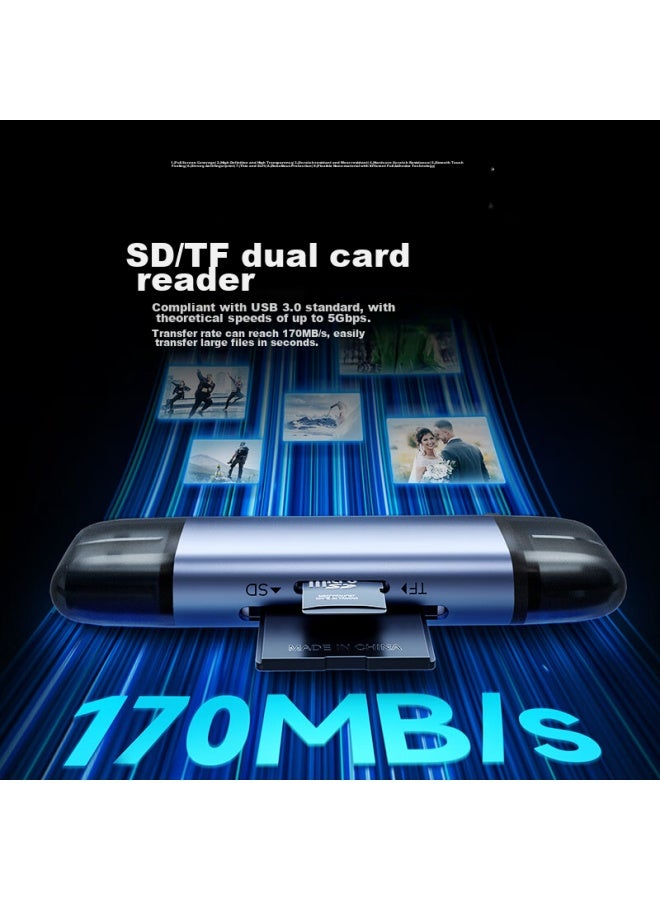 llano Lvjuneng Usb/type-c Card Reader 3.0 High-speed Sd/tf Card Multi-functional All-in Camera Apple 15/ipad Android Phone Otg Dash Cam Drone Monitoring Memory Card - Image 1