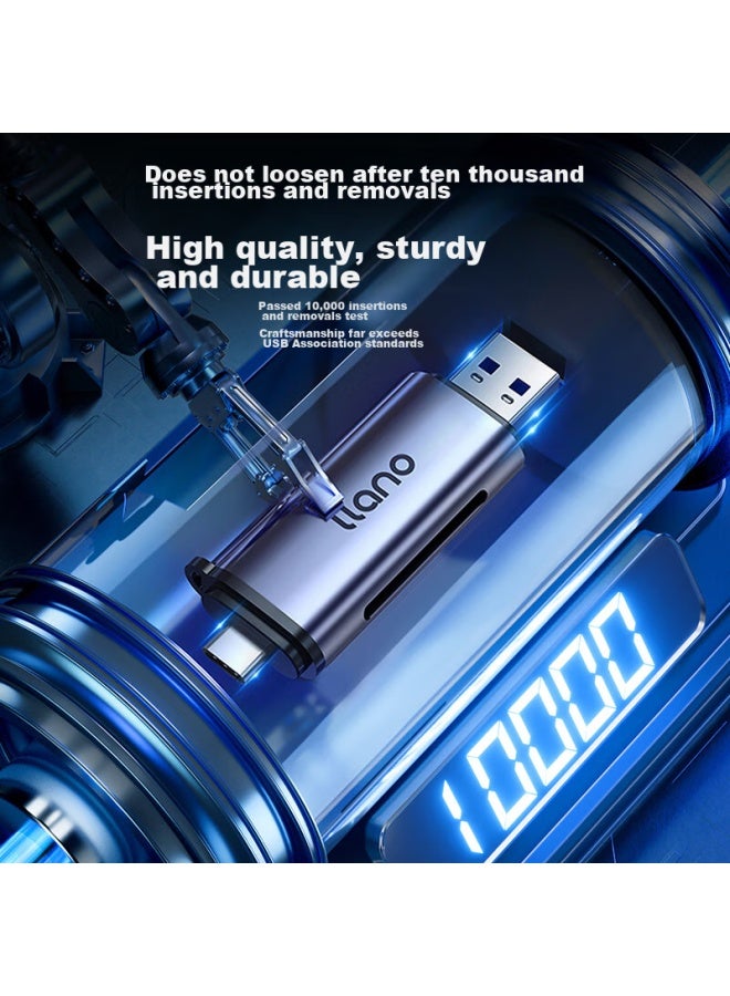 llano Lvjuneng Usb/type-c Card Reader 3.0 High-speed Sd/tf Card Multi-functional All-in Camera Apple 15/ipad Android Phone Otg Dash Cam Drone Monitoring Memory Card - Image 5