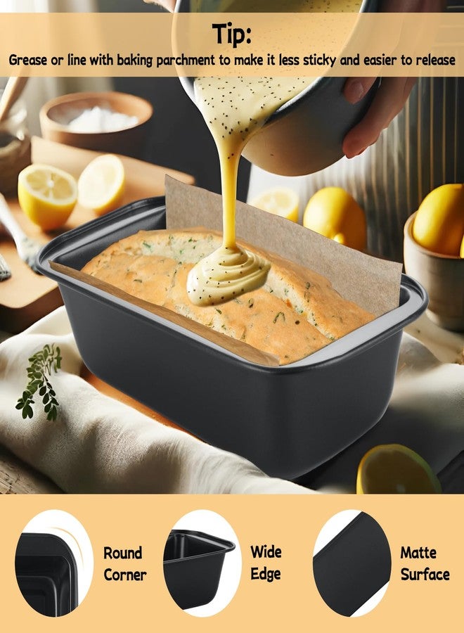 AKOLAFE 6 Pack Nonstick Loaf Pans 8.5 x 4.5 Inch Banana Bread Pans for Homemade Bread Loaf Pan for Baking Bread Tin Metal Sourdough Bread Baking Pan Sandwich Loaf Bread Pans Meatloaf Pan for Cake - Image 4