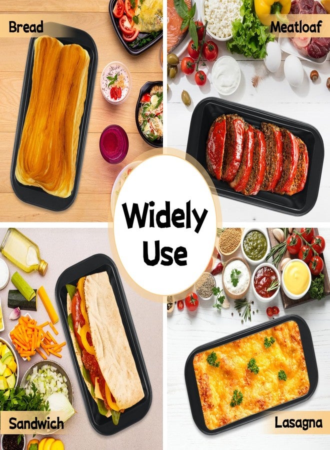 AKOLAFE 6 Pack Nonstick Loaf Pans 8.5 x 4.5 Inch Banana Bread Pans for Homemade Bread Loaf Pan for Baking Bread Tin Metal Sourdough Bread Baking Pan Sandwich Loaf Bread Pans Meatloaf Pan for Cake - Image 5
