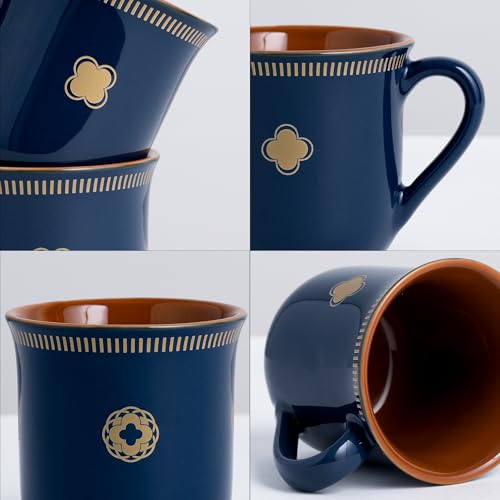 Shay Royal Tea Cup Set, Set of 6, Blue, 180ml | Cup Set of 6 for Tea | Glossy Finish | Premium Ceramic (Royal Tea Cups - Blue) - Image 3