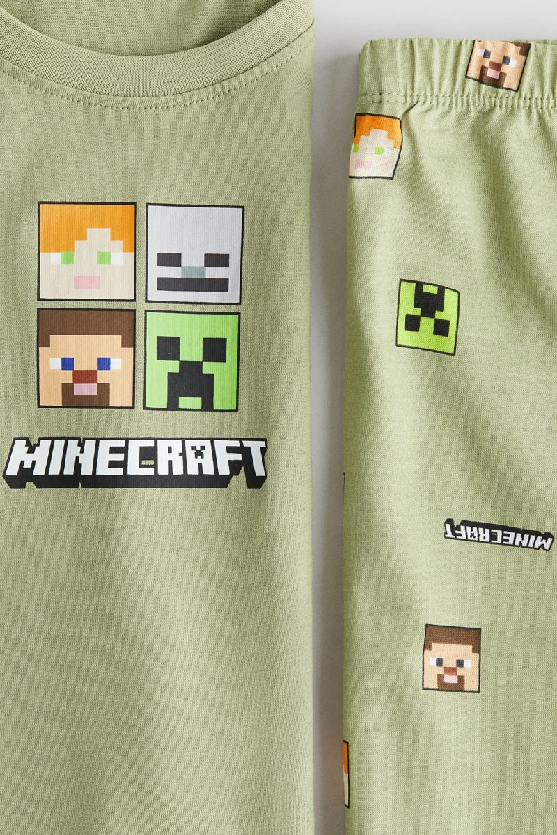 H&M Printed cotton jersey pyjamas