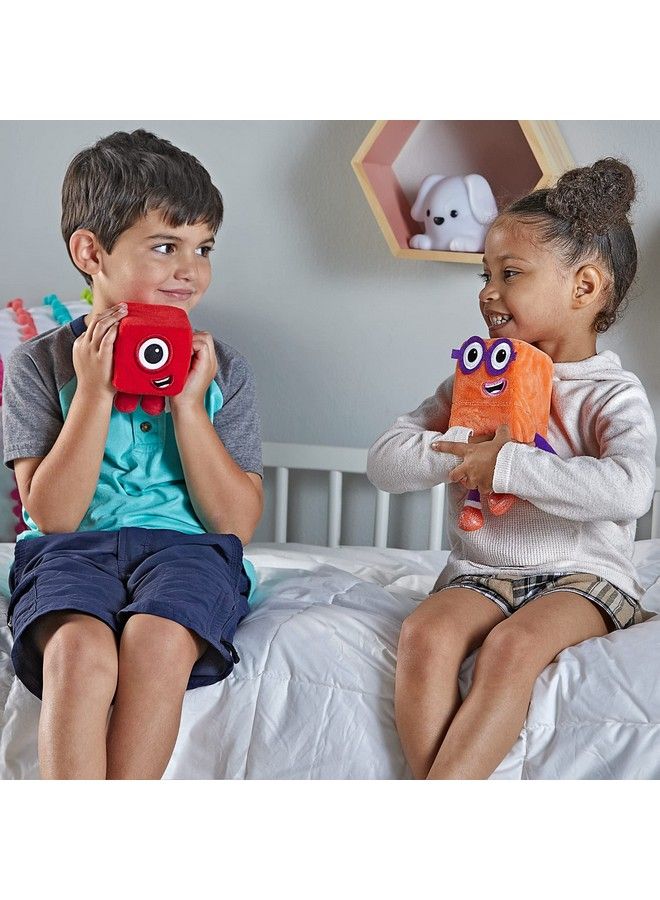 hand2mind Numberblocks One And Two Playful Pals Numberblocks Plush Numberblocks Toys Cute Plushies Plushies Cute stuffed animals Preschool Toys Sensory Toys Imagineative Play Toys - Image 5
