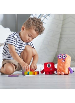 hand2mind Numberblocks One And Two Playful Pals Numberblocks Plush Numberblocks Toys Cute Plushies Plushies Cute stuffed animals Preschool Toys Sensory Toys Imagineative Play Toys  - Image 3