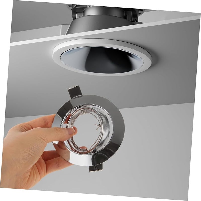 Heavy Duty Metal Recessed LED Spotlight Trim Ring Baffle Design For Indoor Ceiling Mounting - Image 3