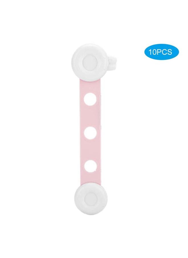 Thoraya Baby Safety Lock Drawers Cabinet Refrigerator Locks Security Protection AccessoryLight Pink  - Image 3