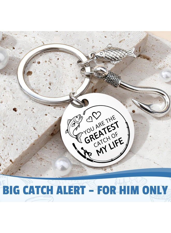 Launrada Gifts for Fishermen Fishing Lovers Gifts for Men Cool Fisherman Stuff for Mens Unique Fishing Accessories for Men with Keychain Mug Hat Socks - Image 5