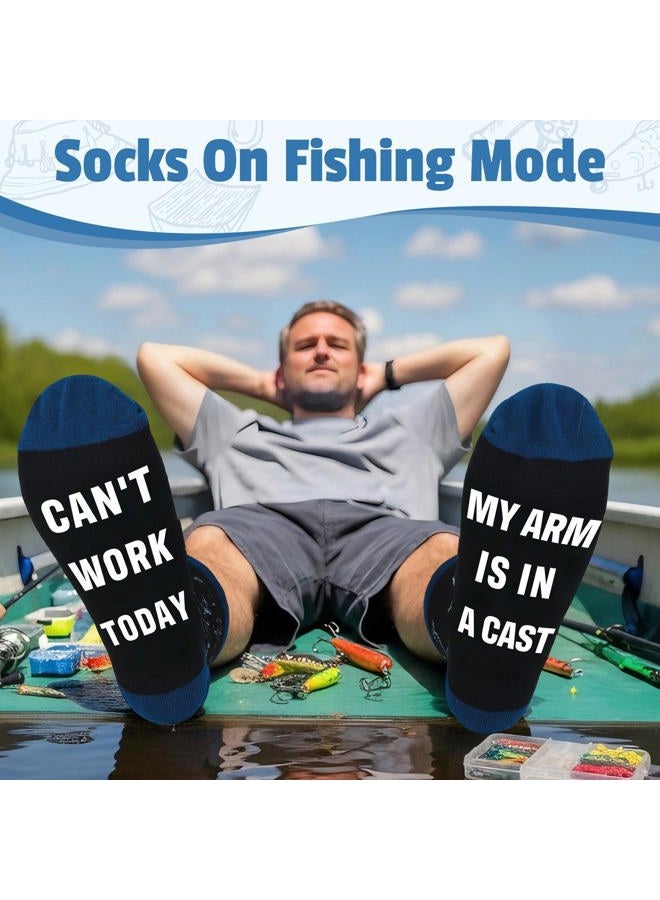 Launrada Gifts for Fishermen Fishing Lovers Gifts for Men Cool Fisherman Stuff for Mens Unique Fishing Accessories for Men with Keychain Mug Hat Socks - Image 4