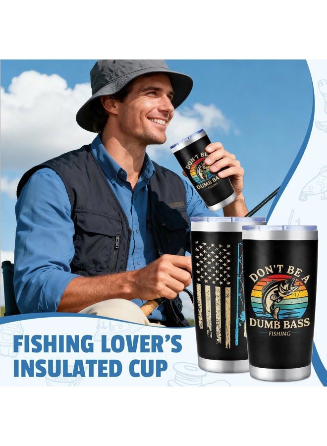 Launrada Gifts for Fishermen Fishing Lovers Gifts for Men Cool Fisherman Stuff for Mens Unique Fishing Accessories for Men with Keychain Mug Hat Socks - Image 2