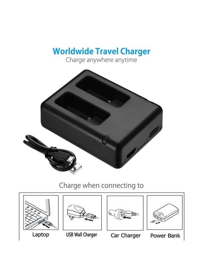 Powerextra Dual Battery Charger with Micro USB Cable for GoPro HERO8 Black GoPro HERO7 Black GoPro HERO6 Black GoPro HERO5, HERO5 Black GoPro Hero 2018  - Image 4