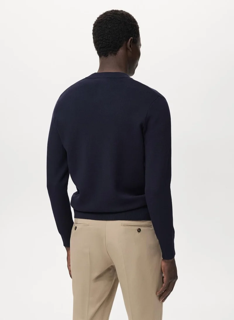 مانجو كارديجان محبوك بسحاب