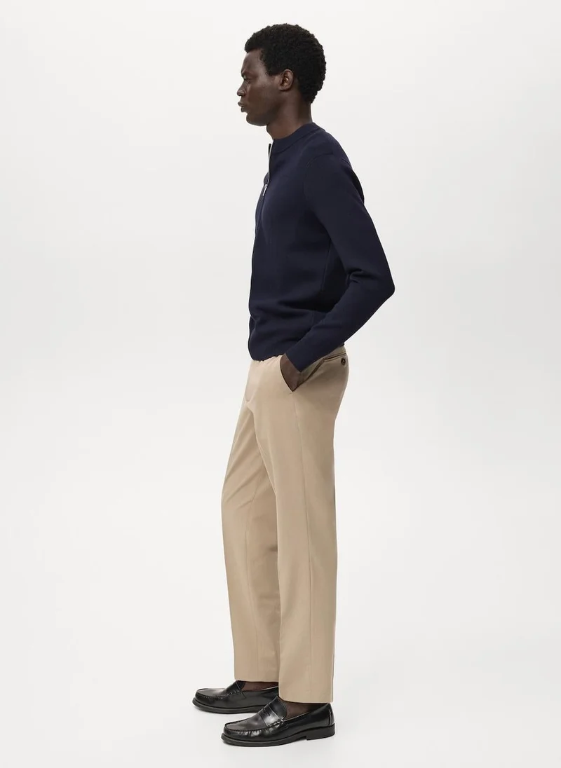 MANGO  Zipped knit cardigan for Women | Best Price UAE