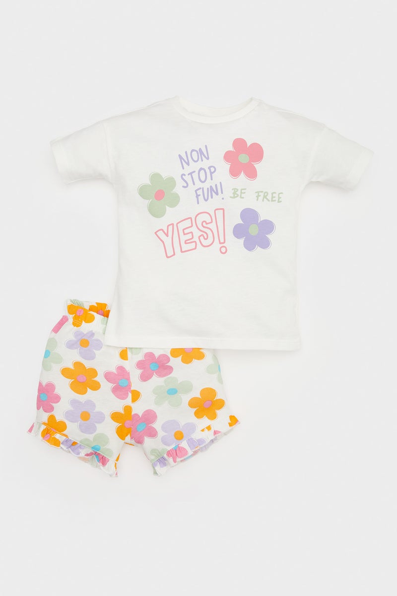 DeFacto Girl Floral 2 Piece Set - Image 1