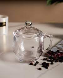 DARKZONE Glass Soup Mug with lid 220 mlCoffee Mugs with Handle 220ml Coffee Cup Lemon Tea Mug with Glass Lid Clear Tea Cup Set for Coffee Tea Milk Hot Cold Beverage Set of 4 - Image 4