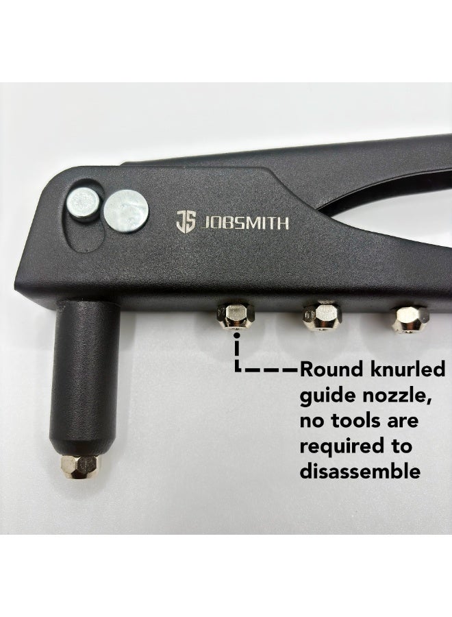 جوب سميث أداة تثبيت مسامير عالية الجودة شديدة التحمل بمقبض واحد، أداة تثبيت مسامير متعددة الاستخدامات للمعادن والألياف والجلود والبلاستيك - Image 2