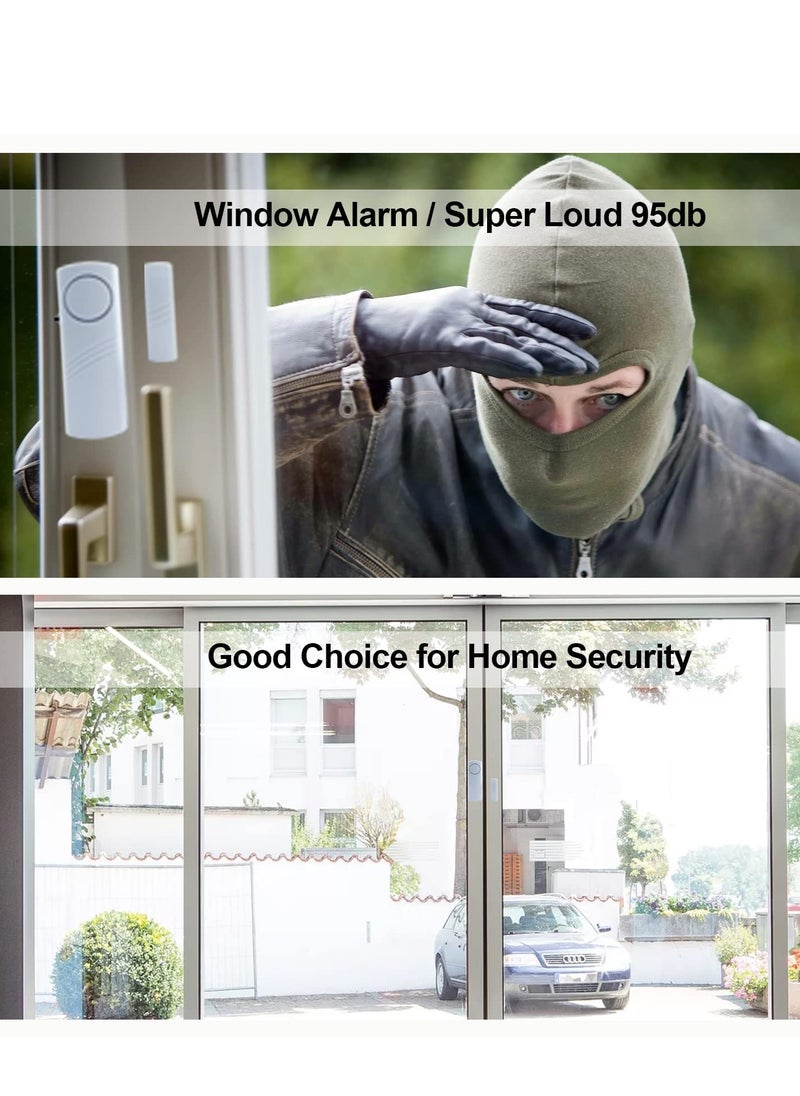 Daytoyz - 6PCS Door Window Alarm, 90DB Door Alarms for Kids Safety, Wireless Sensor Door Window Burglar Alarm-Window Pool Alarms for Home - Image 1