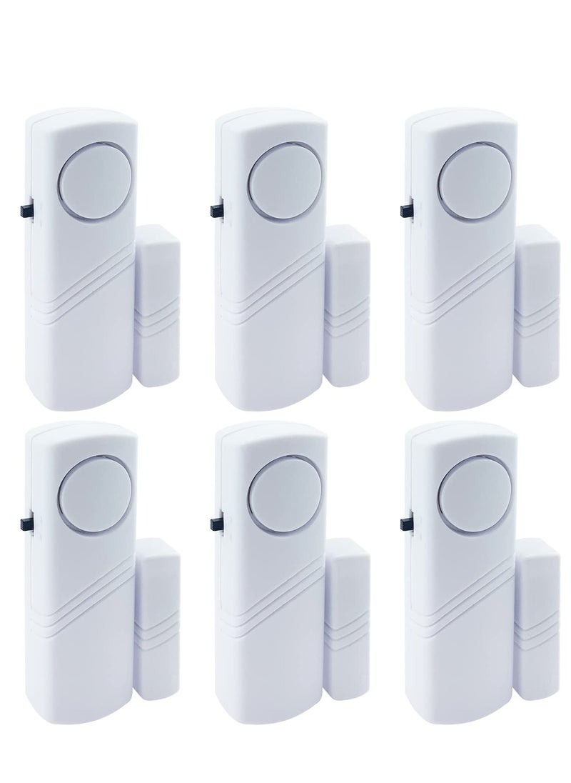 Daytoyz - 6PCS Door Window Alarm, 90DB Door Alarms for Kids Safety, Wireless Sensor Door Window Burglar Alarm-Window Pool Alarms for Home - Image 1