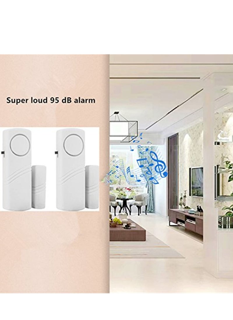 Daytoyz - 6PCS Door Window Alarm, 90DB Door Alarms for Kids Safety, Wireless Sensor Door Window Burglar Alarm-Window Pool Alarms for Home - Image 1