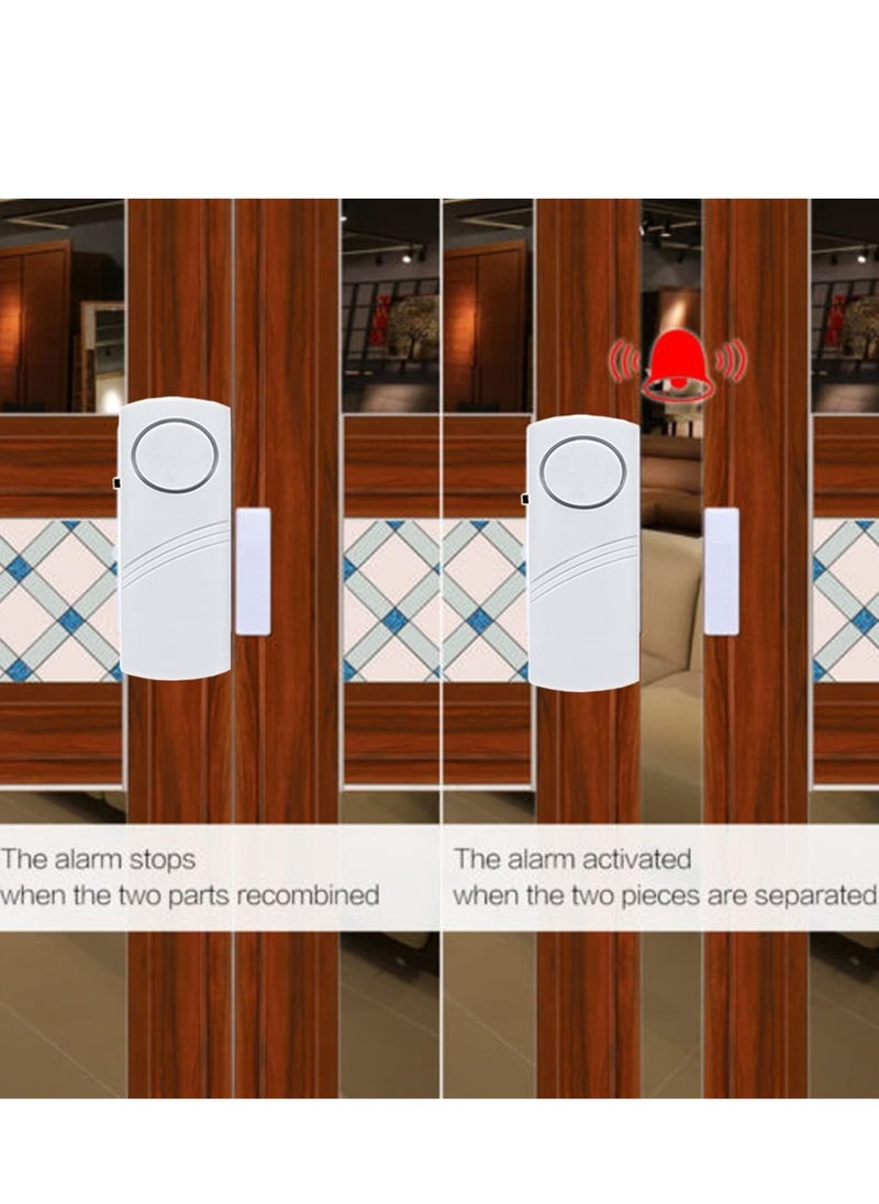 Daytoyz - 6PCS Door Window Alarm, 90DB Door Alarms for Kids Safety, Wireless Sensor Door Window Burglar Alarm-Window Pool Alarms for Home - Image 1