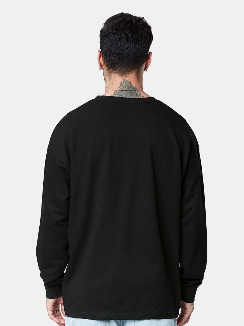 LEOTUDE Men's Oversized Full Sleeve Round Neck Tshirt for Man (FS22_MUSTRD_Leo_P_Multi23_3XL) - Image 5
