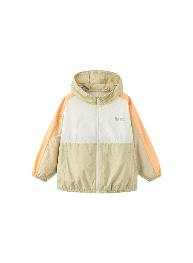 Minibala Kids Boys Girls Cooling Sun Protection Jacket Baby Lightweight Original Yarn Sunproof Coat [upf50+] Light Camel 130 - Image 5