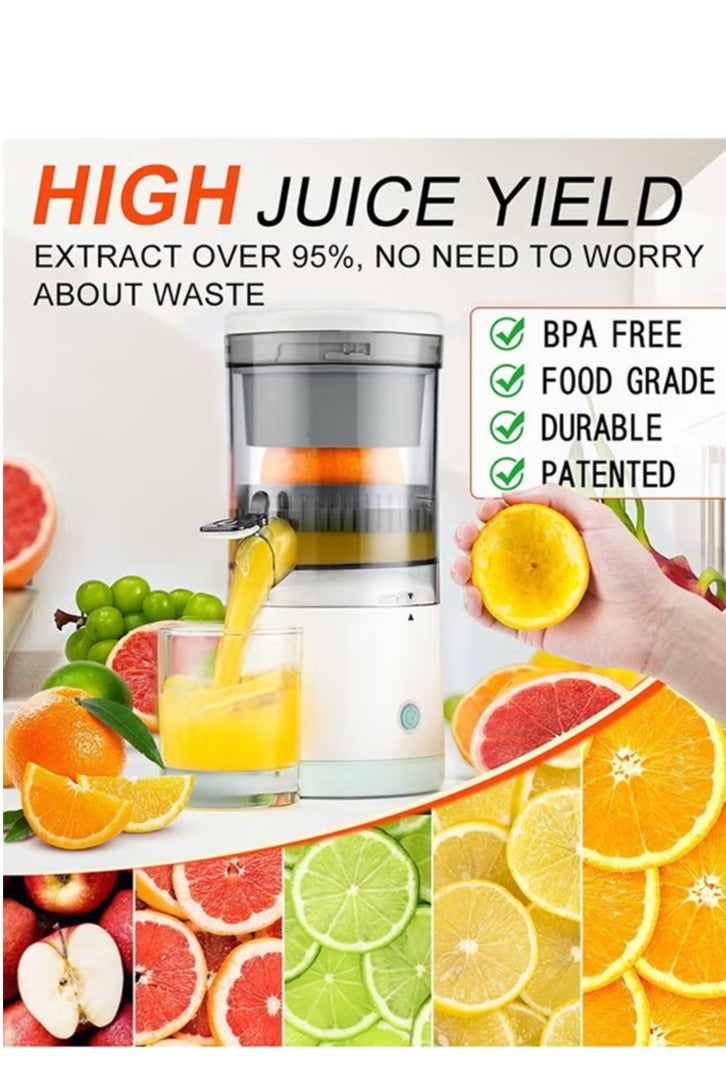 عربست القابلة لإعادة الشحن الكهربائية عصير الحمضيات,USB-C, اللاسلكي, 45W المحمولة عصير البرتقال ضغط,سهلة التشغيل والتنظيف,المدى الطويل الأمد,عصير ممتاز للليمون, الطماطم, العنب, البطيخ(600ML) - Image 2
