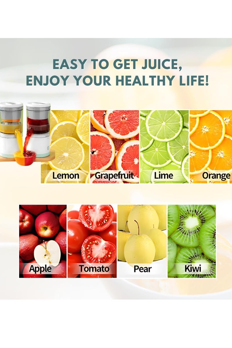 عربست القابلة لإعادة الشحن الكهربائية عصير الحمضيات,USB-C, اللاسلكي, 45W المحمولة عصير البرتقال ضغط,سهلة التشغيل والتنظيف,المدى الطويل الأمد,عصير ممتاز للليمون, الطماطم, العنب, البطيخ(600ML) - Image 5