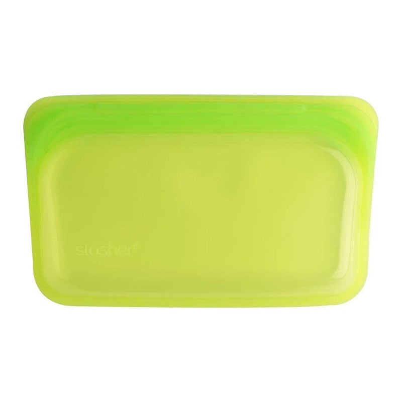 Stasher Platinum Silicone Food Grade Reusable Storage Bag Lime Snack Reduce SingleUse Plastic Cook Store Sous Vide or Freeze Leakproof DishwasherSafe Ecofriendly 12 Oz
