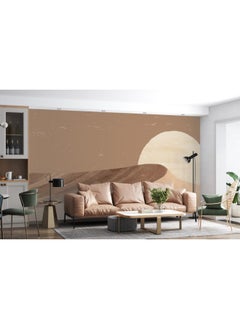 Home Gallery Landscape Boho Aesthetic  Fabric Wallpaper Covers An Area ​​Up To 4.2Mx3M With Adhesive  And Smoothing Tool  - Image 5