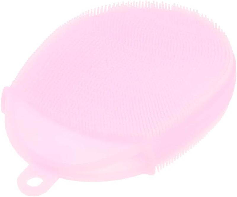 klarako Silicone Body Brush, Washing Scrubber,Shower Glove Exfoliating Body Cleansing Pad Sponge Bathing Cleaner SPA Feet Back Massage for All Kind Skins klarakoPink - Image 1