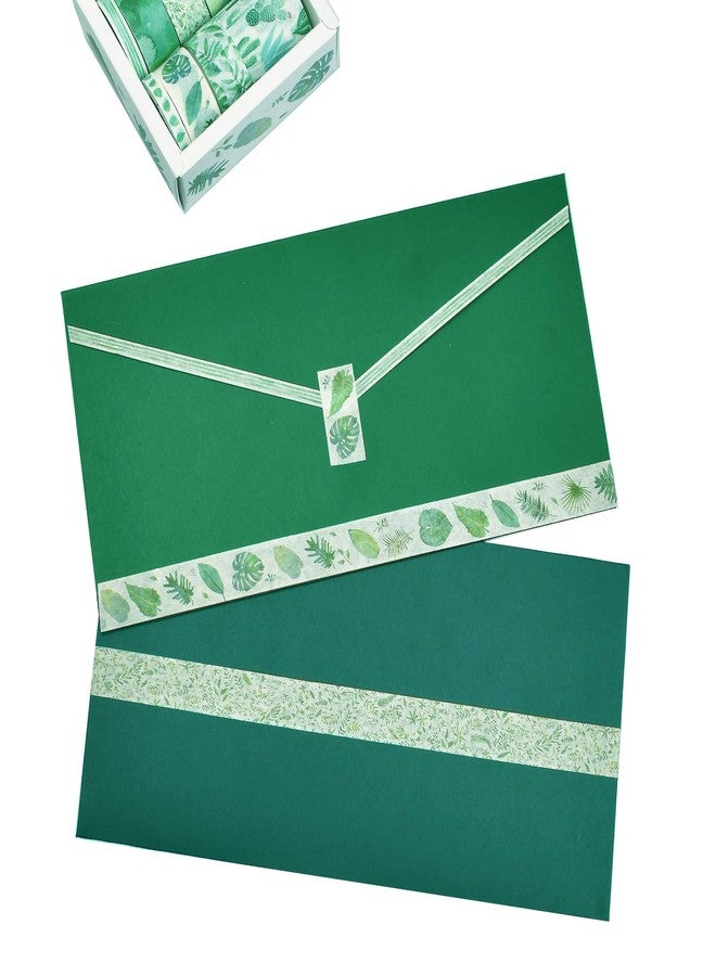 DAPUTOU 8Rolls Green Washi Tape - Image 3
