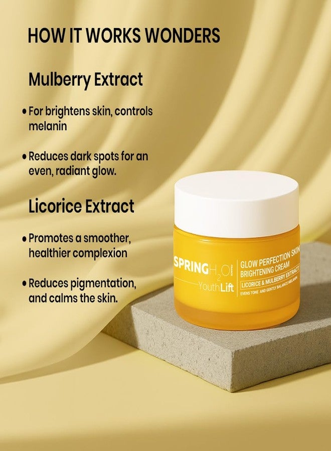 Spring H2O Age Sculpt Anti-Aging Cream + Glow Perfection Brightening Cream Combo | Anti-Wrinkle, Firming & Even Tone Skincare Duo | Hydration, Radiance & Dark Spot Reduction - 2 x 50ml - Image 4