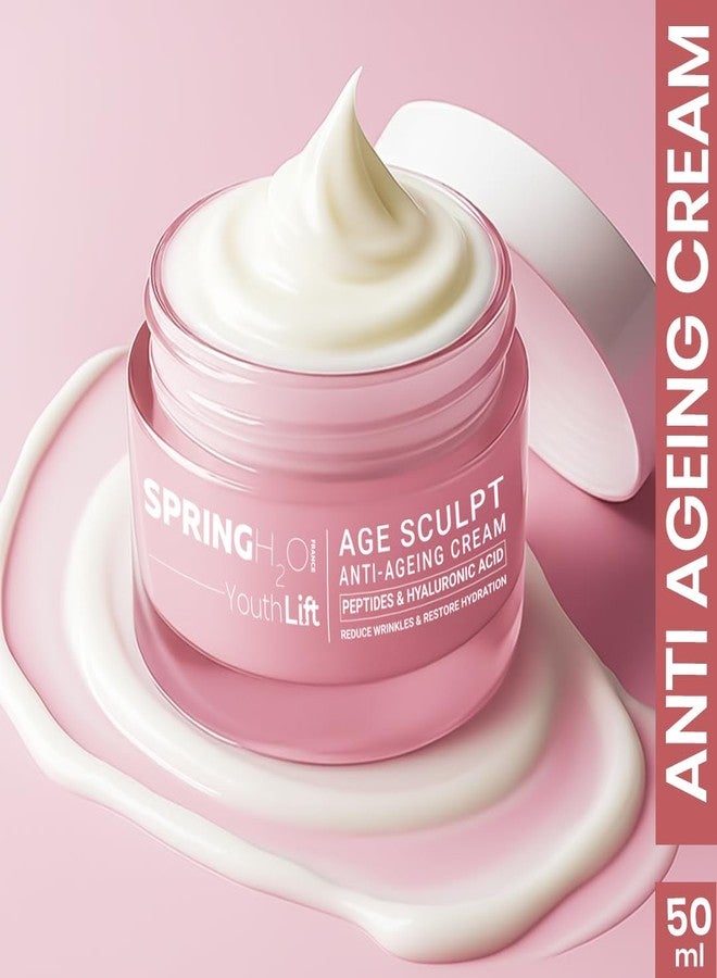 Spring H2O Age Sculpt Anti-Aging Cream + Glow Perfection Brightening Cream Combo | Anti-Wrinkle, Firming & Even Tone Skincare Duo | Hydration, Radiance & Dark Spot Reduction - 2 x 50ml - Image 3