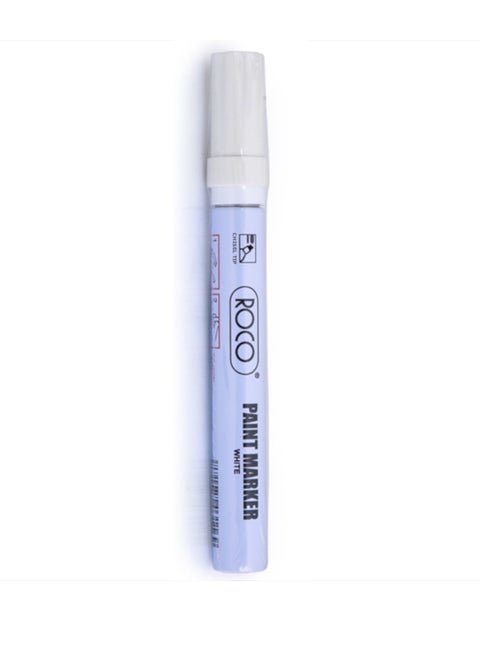 Chisel Tip Paint Marker White
