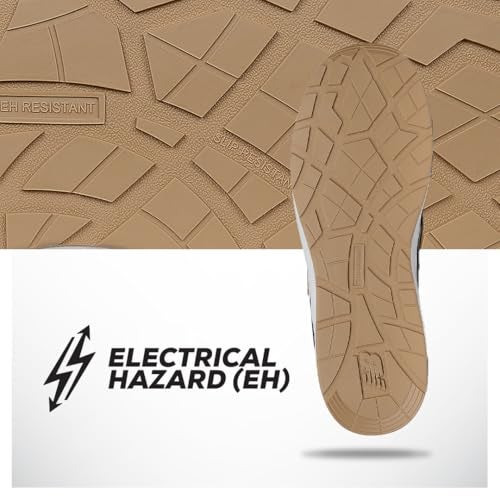 New Balance Men's Elite Lite Electrical Hazard X-Wide Composite Toe, Industrial Work Shoe Lightweight & Slip Resistant, Blue Coffee, 9.5 - Image 3