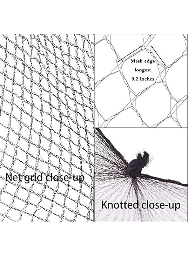 Hair Net 100 Pcs,  20 Inches Elasticity Invisible Elastic Mesh Wig Nets for Hair Bun Making Ballet Dancer Kitchen Food Serive (Black) - Image 3