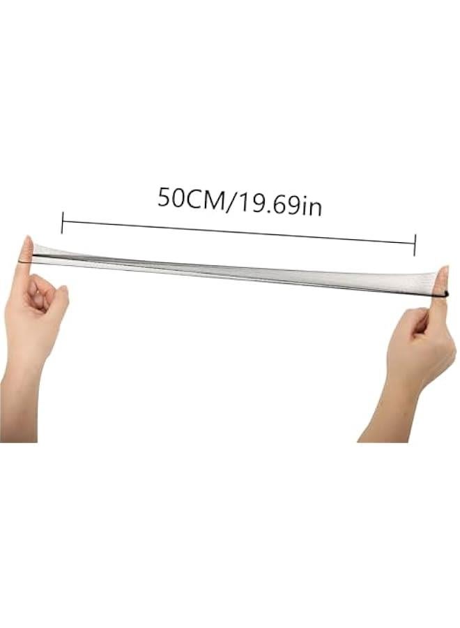 Hair Net 100 Pcs,  20 Inches Elasticity Invisible Elastic Mesh Wig Nets for Hair Bun Making Ballet Dancer Kitchen Food Serive (Black) - Image 4