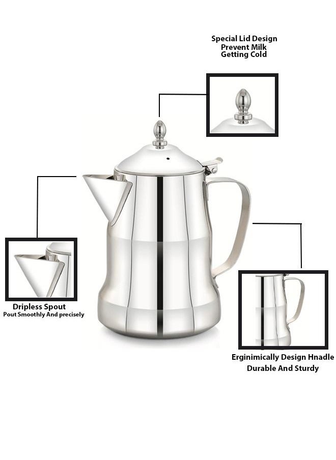 Maxima - Stainless Steel Milk Jug 3 LITER - Image 1