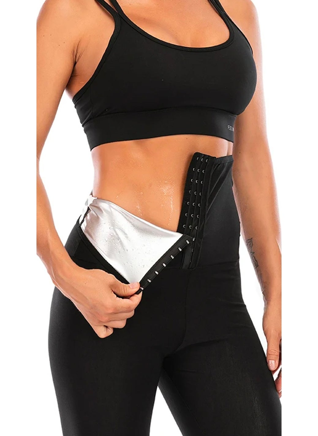 Sweet Sauna High Waist Sauna Thermal Agraffiti Tights  - Image 2