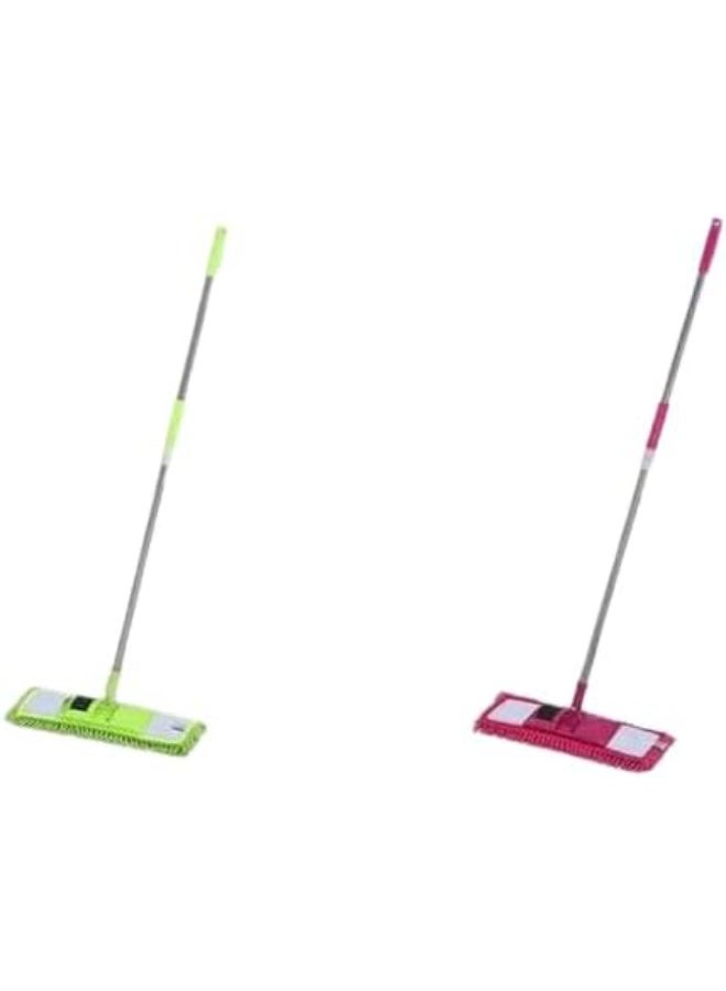 Multi-purpose floor mop - 2 pieces - for cleaning floors, walls and ceilings. Easy to disassemble and install. High-quality material for removing dust (HY) - Image 3