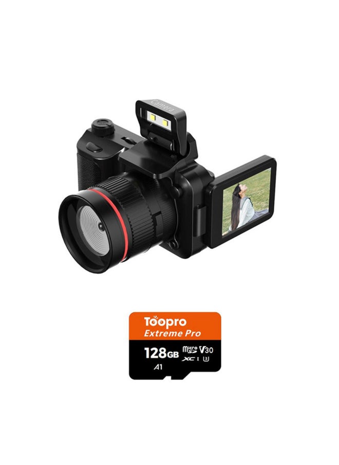 Generic Source Y5000 Camera Student Retro Digital Video Camera LCD Display Flash VLOG Camera-Body Color:Y5000 Camera  - Image 1