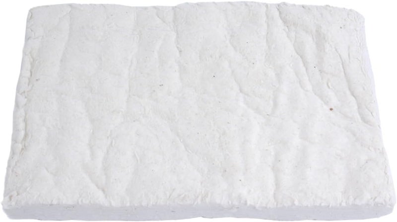 Repeated detach compatible build Calcium Magnesium Silicate Fiber Fireplace Blanket, White High-Temperature Insulation for Firebox Safety, Gel Burner, Bioethanol Ceramic Wool Compatible, Leak-Proof Design, Easy Cut(30X20X3CM) All condition resistant crafted quality - Image 1