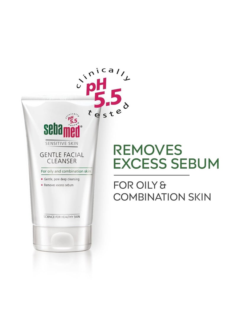 Sebamed gentle facial cleanser for oily & combination skin | pH5.5 | Daily Face Wash for acne prone skin | Provitamin B5 | Gentle foam | Protect skin's natural barrier, 150ml - Image 2