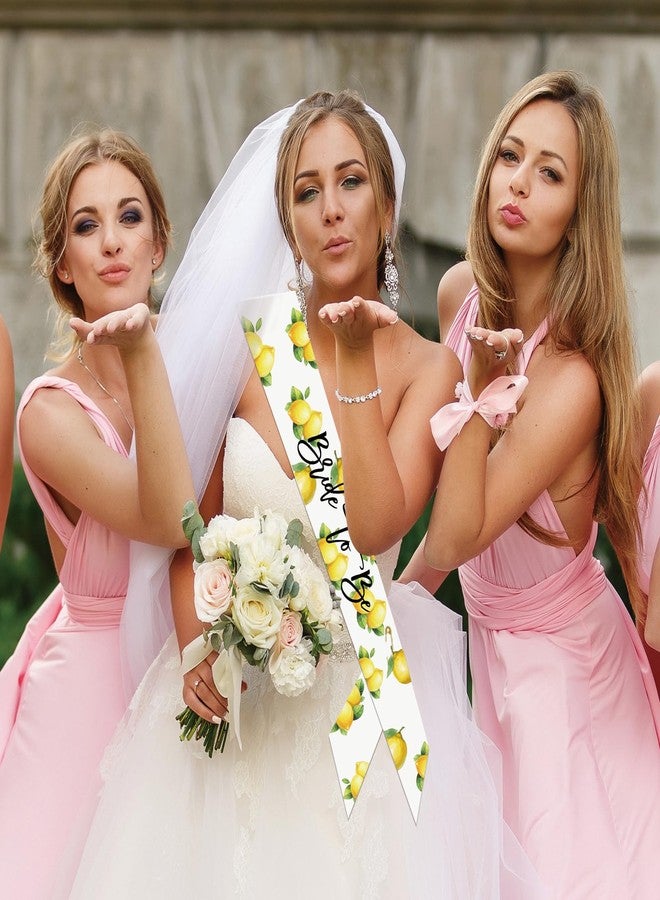 Ramciyo Lemon Bride to Be Sash - Capri Lemon Bridal Shower Decoration, I Found My Main Squeeze Ssash, Capri Lemon Bachelorette Sash for Bachelorette Bridal Shower Party - Image 5