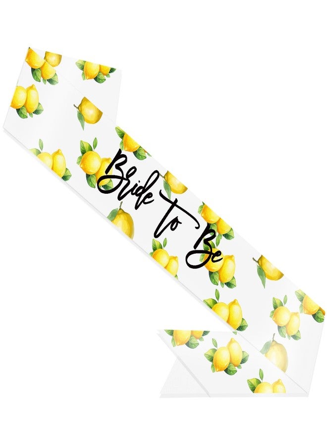 Ramciyo Lemon Bride to Be Sash - Capri Lemon Bridal Shower Decoration, I Found My Main Squeeze Ssash, Capri Lemon Bachelorette Sash for Bachelorette Bridal Shower Party - Image 1