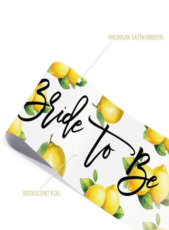 Ramciyo Lemon Bride to Be Sash - Capri Lemon Bridal Shower Decoration, I Found My Main Squeeze Ssash, Capri Lemon Bachelorette Sash for Bachelorette Bridal Shower Party - Image 4